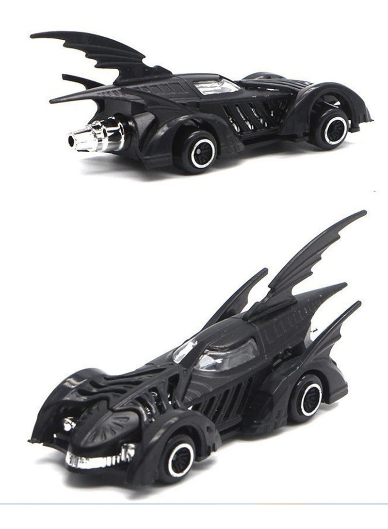 مجموعة مكونة من 6 قطع من عربة بات المصنوعة من الداي كاست بمقياس 1:64 بتصميم جذاب - هدية مثالية للأطفال - سيارات لعبة محاكاة لسيارة باتموبيل لتوفير متعة لا نهاية لها - هدايا رائعة للأطفال - Image 4