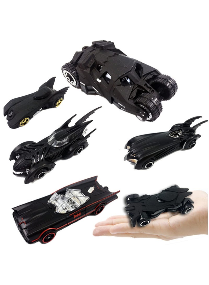 مجموعة مكونة من 6 قطع من عربة بات المصنوعة من الداي كاست بمقياس 1:64 بتصميم جذاب - هدية مثالية للأطفال - سيارات لعبة محاكاة لسيارة باتموبيل لتوفير متعة لا نهاية لها - هدايا رائعة للأطفال - Image 5