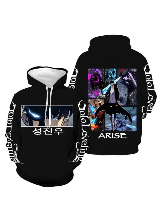 عام سولو التسوية الكرتون المطبوعة سترة موضة سترة فضفاضة أفضل هدية للعائلة والأصدقاء - Image 1