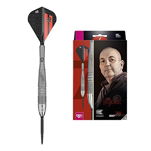 Target Darts Phil Taylor Power 9-Five Gen 7 26G | 95% Tungsten, Swiss Point Steel Tip Darts Set | Player-Edition Dart Set, Swiss Point Darts - Image 1