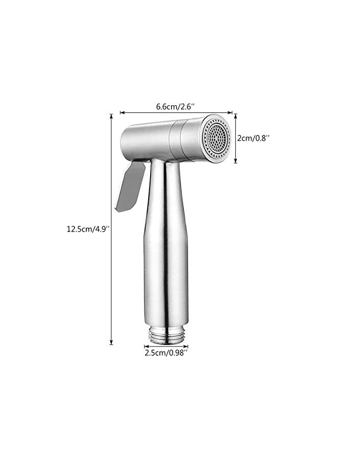 The Bros رشاش بيديت محمول للمرحاض، رأس رش مزدوج (نفاث/ناعم) رشاش حفاضات الأطفال بيديت للمرحاض من الفولاذ المقاوم للصدأ، شطاف يدوي مسلم (رأس رشاش بيديت فقط) - Image 3