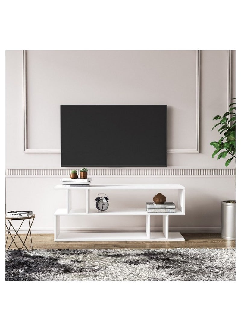 Home Gallery home gallery Modern TV Stand and Media Console - White 