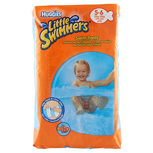 HUGGIES LITTLE SWIMMERS BABY SWIM PANTS 11PC (5-6) (12-18KG) - Image 2
