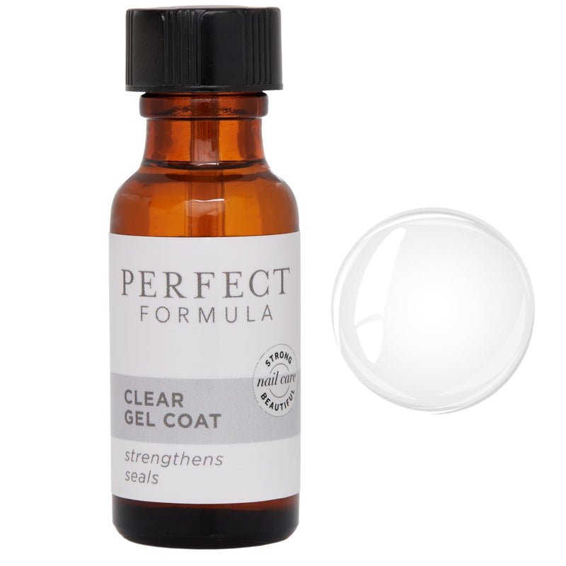 Perfect Formula طلاء جل شفاف من بيرفكت فورمولا - مقوي أظافر، علاج كيراتين، طلاء أظافر شفاف - مقوي للأظافر التالفة - صنع في الولايات المتحدة الأمريكية  .60 أونصة سائلة - Image 1