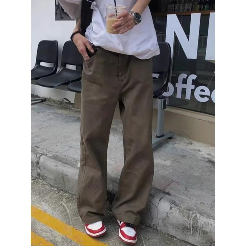 Unisex Classic Denim Jeans Loose Fit Daily Outdoor Wear - Image 3