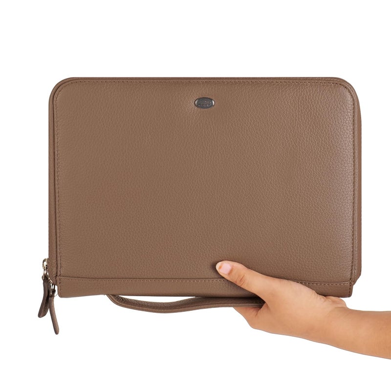 Perf Genuine Leather Portfolio Case | Multipurpose Document Holder, Certificate Folder, iPad & Stationery Organizer | Premium Finish for Office & Travel - Image 4