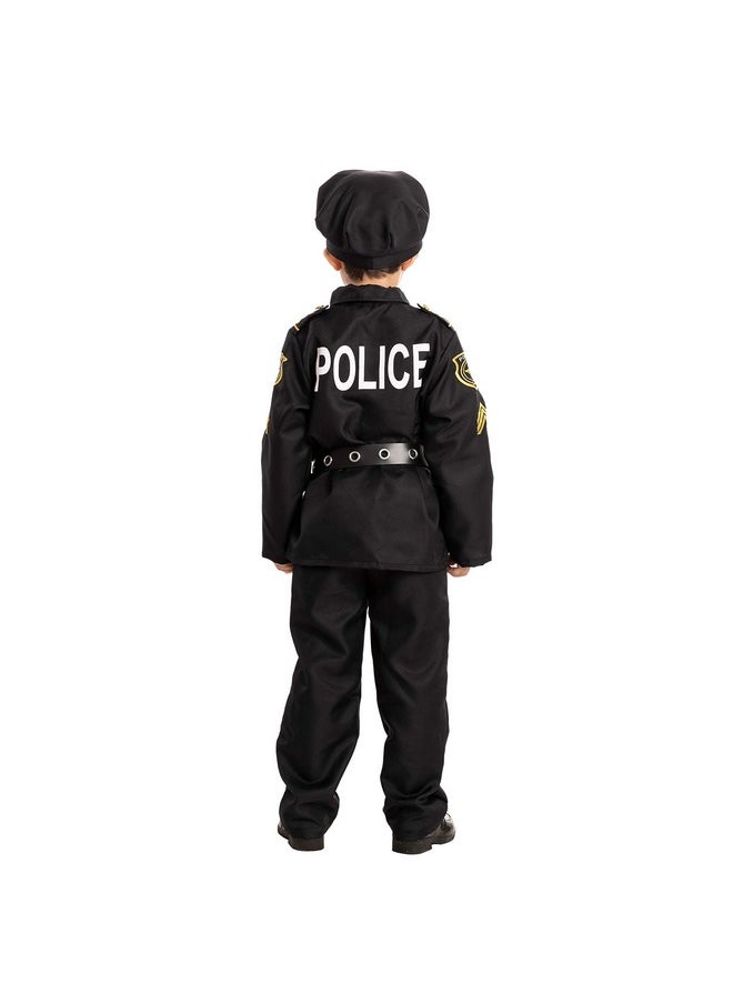 Spooktacular Creations - Police Costume For Kids, Cop Costume Outfit Set For Halloween Role-Playing, Carnival Cosplay, Themed Parties (Small (5-7 Yr)) - Image 1