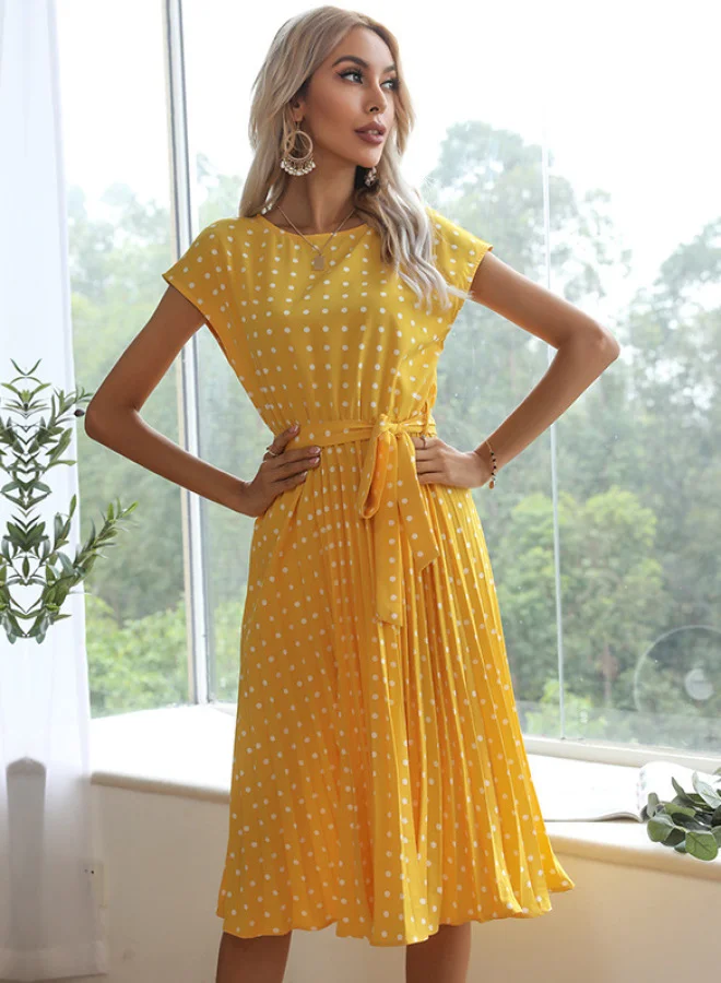 SIMPLEE Summer Mid Length Lace Dress