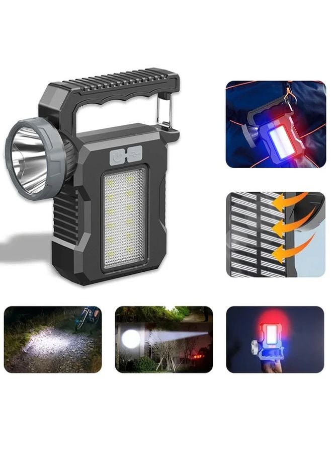 USB Rechargeable Motion Sensor LED Flashlight Lantern Outdoor Handheld Lamp - Image 3