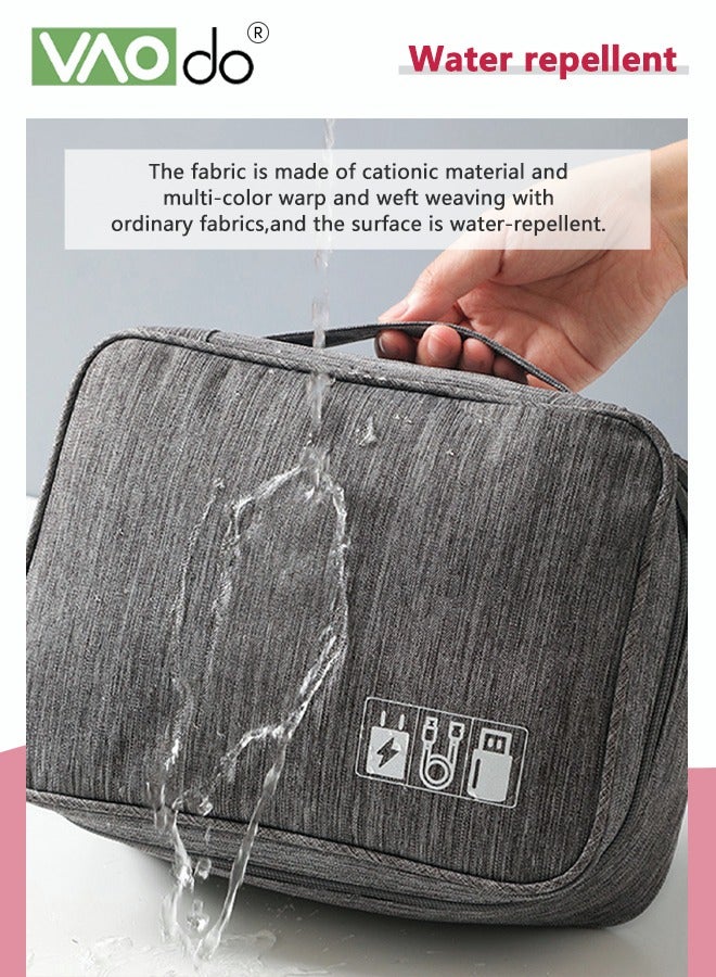 VAOdo Electronic Storage Box Data Cable Power Bank U Disk Arrangement Large-capacity Water Proof Digital Accessories Storage Bag - Image 5