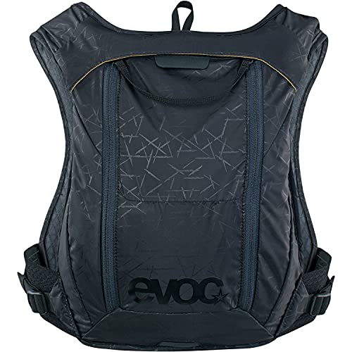EVOC Hydro PRO 3 + 1,5l Hydration Bladder, Hydration Backpack for Cycling, Hiking or Jogging, (Extra Light, Two Nutrition COMPARTMENTS, Two Chest Strap Pockets, 1,5l Camel Pack), Black - Image 2