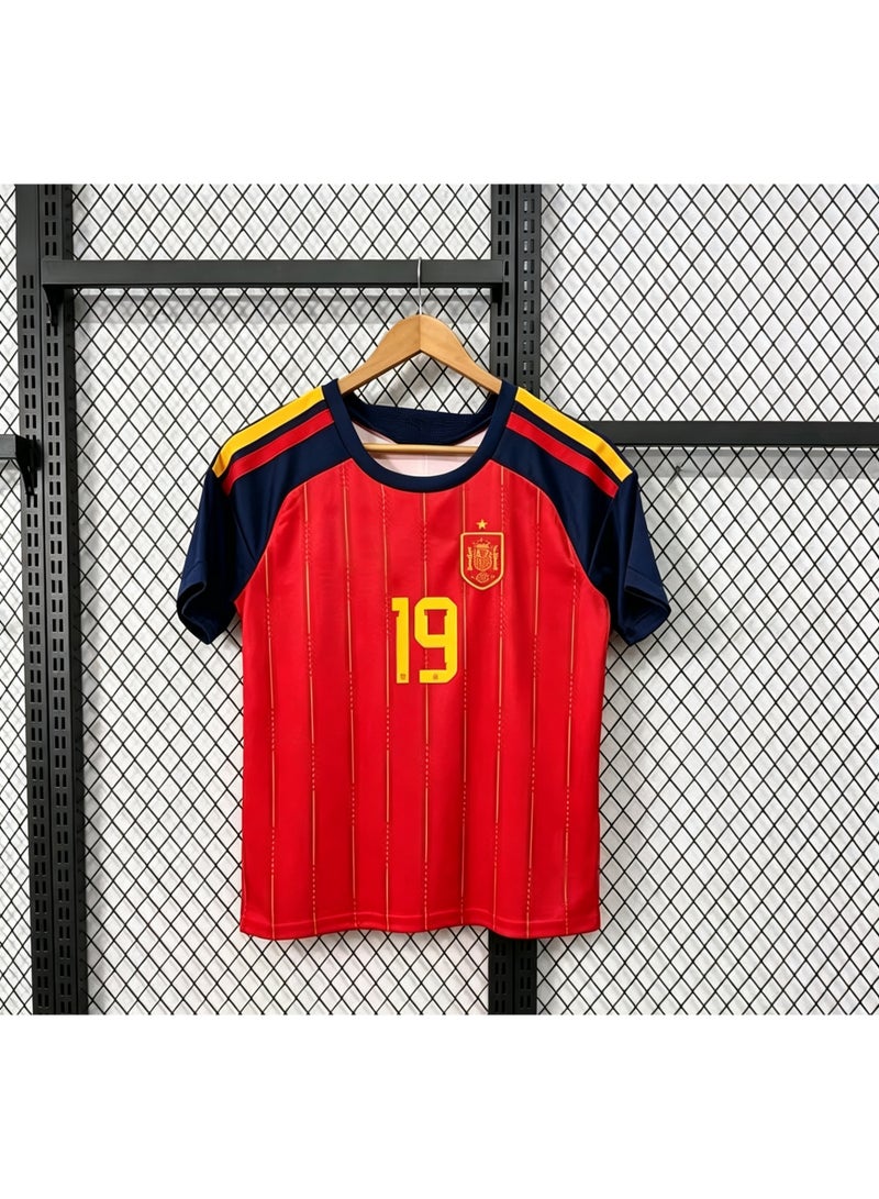 Spain National Team Lamine Yamal #19 World Cup Football Jersey. - Image 4