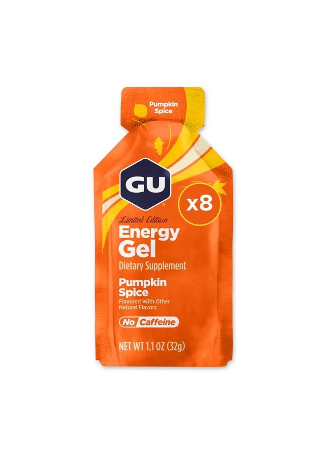 Gu Energy Pumpkin Spice Energy Gel (Seasonal Flavor) - Box of 8 - Image 1