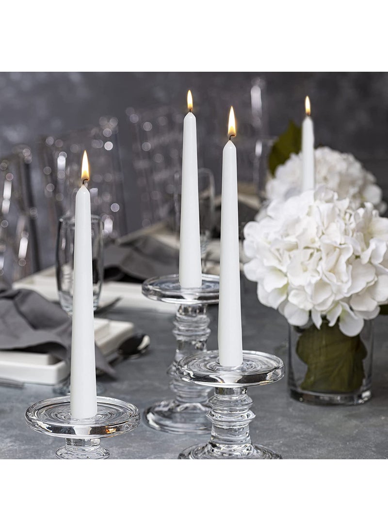 atorakushon atorakushon Smokeless Scented White Tall Taper Stick Candle for Home Decoration Diwali Puja Birthday Party Restaurant Spa Church Lighting [Set of 8]  - Image 4