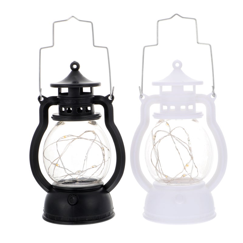 4 Pcs Handheld Retro Lantern Decorative Lamp Electronic Candle Light - Image 1