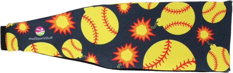 MadSportsStuff Softball Bomber Headband with Softball Bomb Logos - Image 2