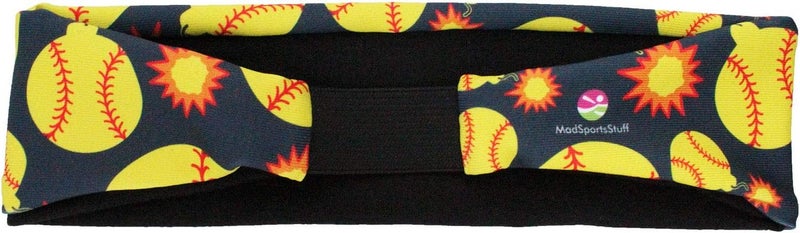 MadSportsStuff Softball Bomber Headband with Softball Bomb Logos - Image 3