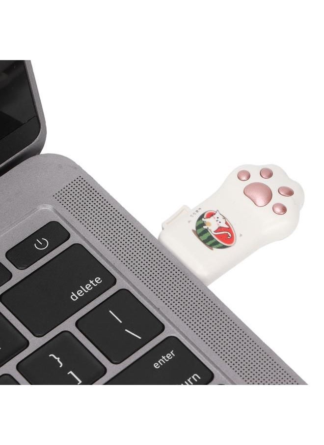 Arabest - Flash Drive Rose Gold Watermelon Pattern Cat Paw Shape USB2.0 Flash For InFormation Storage Data Transmission PC CarRose Gold Watermelon Pattern Cat Claw Shape 32GB - Image 1