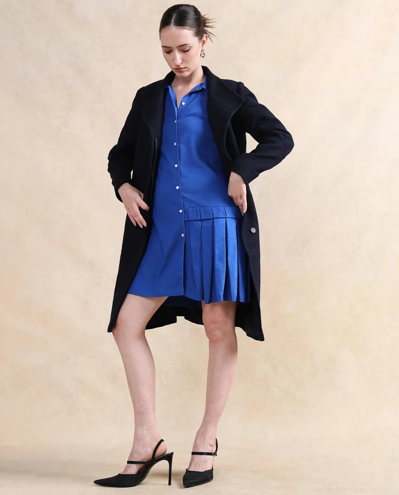Rareism Women's Formal Short Dress With Pleats