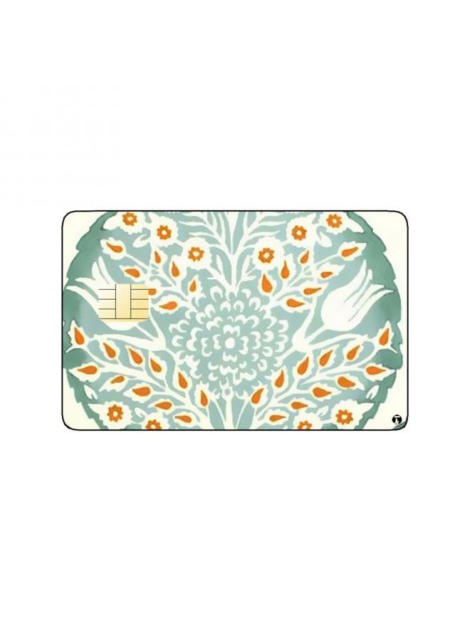 RKN PRINTED BANK CARD STICKER Beautiful Colorful Ornaments Drawing - Image 1