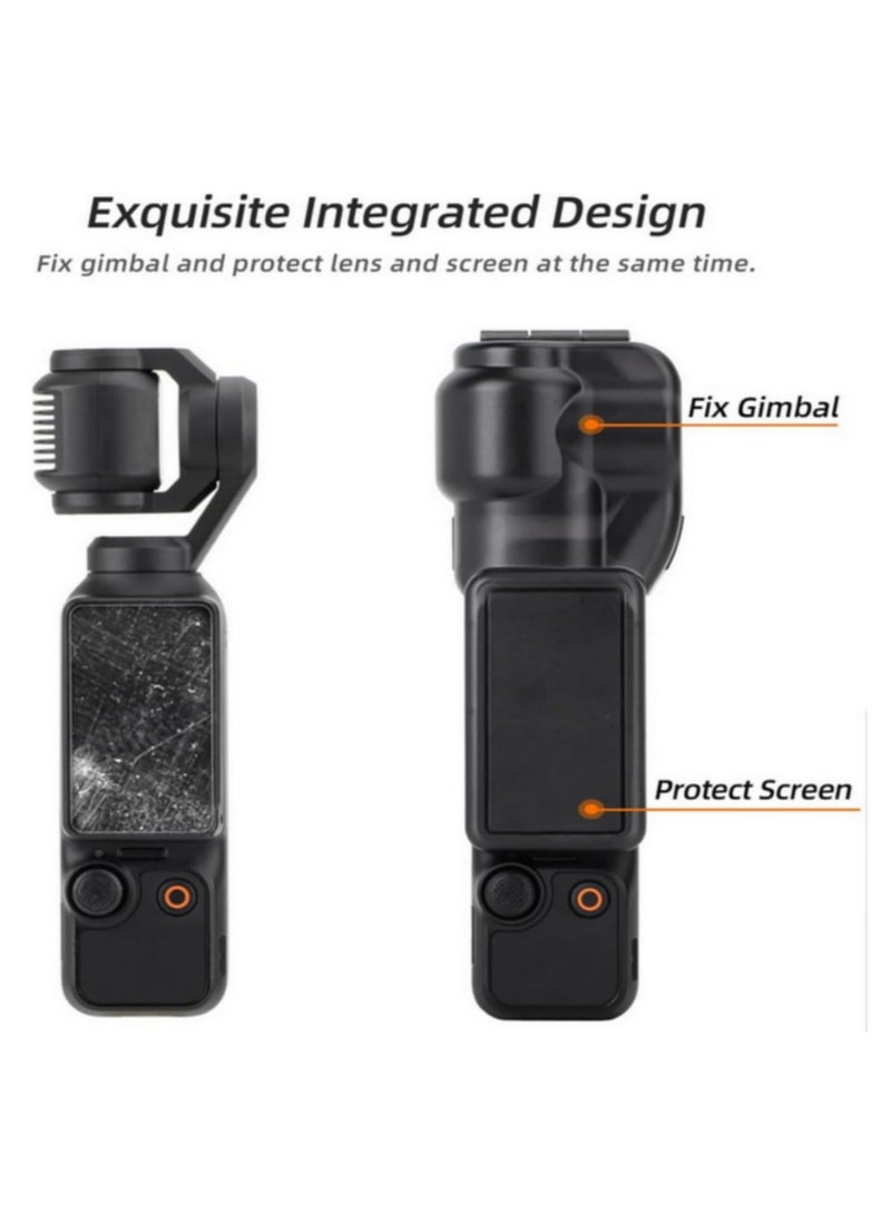 Black Plastic Protective Case for DJI Osmo Pocket 3 Durable Handheld Gimbal Camera Cover Essential for DJI Osmo Pocket 3 Accessories
