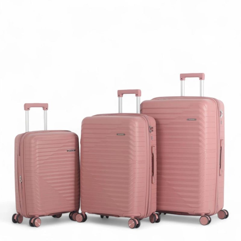 Aviator Luxury Complete Luggage Set - 3 Pieces in Shatterproof Polypropylene (Large Sizes and Superior Features) - Image 1