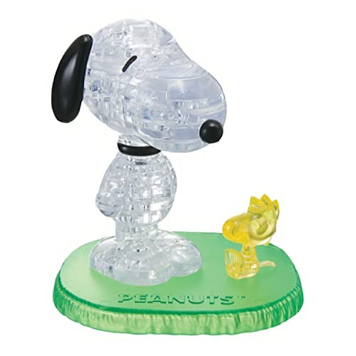 BePuzzled | Peanuts Snoopy and Woodstock Original 3D Crystal Puzzle, Ages 12 and Up - Image 2