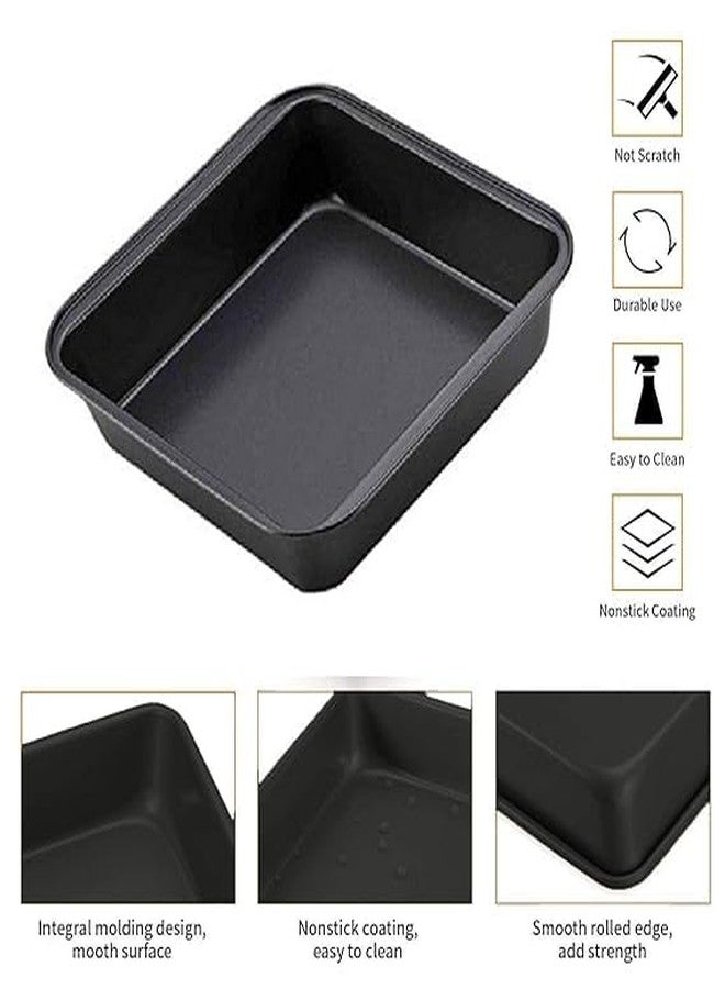 TrendyTrolley Cake Baking Combo - Muffin Cupcake Tray | Bread Loaf Tin | Round Cake Mould | Sqaure Cake Mould for Microwave Oven OTG (4 Pc) - Image 2