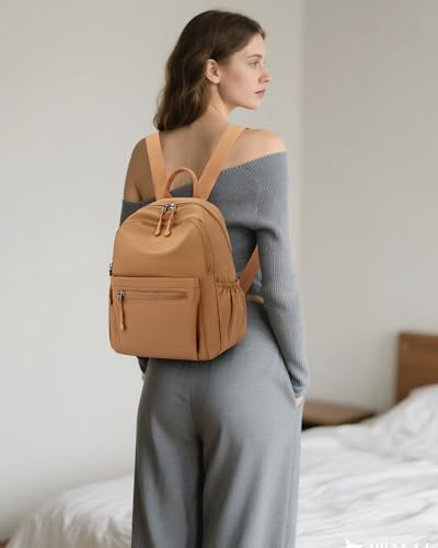 Tanweibago Mini Nylon Women Backpacks11L Small Ladies backpacks Casual Lightweight Women Shopping Travel Daypack Z1camel - Image 3