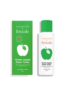 foxtale Essentials Daily Green Apple Glow Toner With Niacinamide Fruit Aha Extract And Hyaluronic Acid Clinically Proven Brightening Ingredients All Skin Types Men & Women 100Ml  - Image 1
