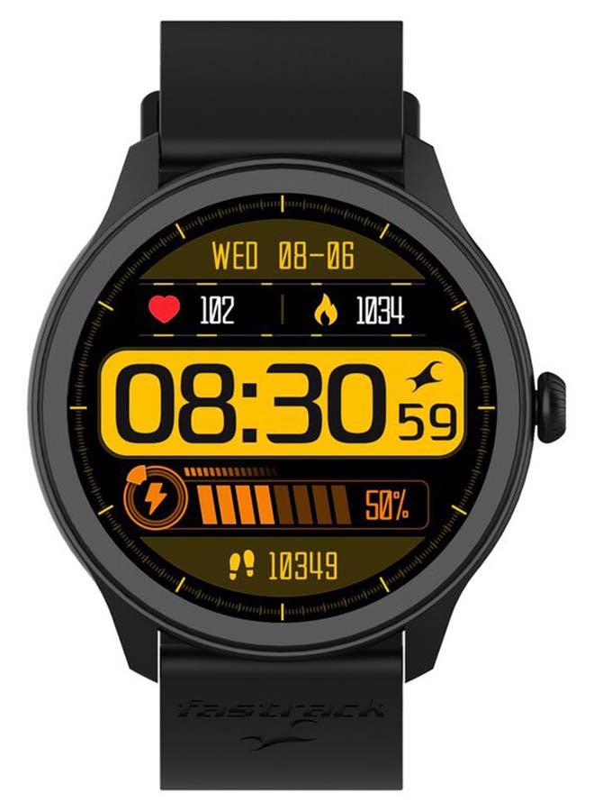 fastrack Reflex Invoke Smart Watch 1.39 Inch Super UltraVU Display Black