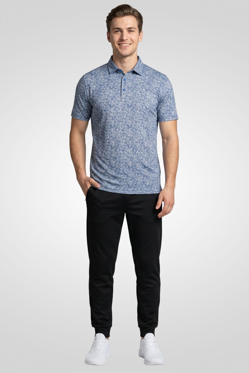 Greg Norman Men Sportswear Fit Short Sleeve Outdoor Polo Shirt, Multicolor - Image 2