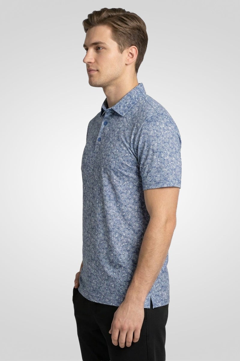 Greg Norman Men Sportswear Fit Short Sleeve Outdoor Polo Shirt, Multicolor - Image 3