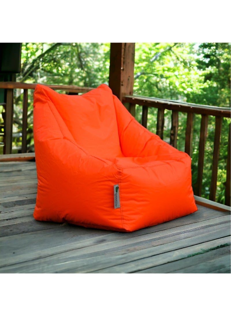 ANDERSON Grand Waterproof Bean Bag – Comfort and Style that Lasts - Orange - 85x85x80 cm  - Image 5