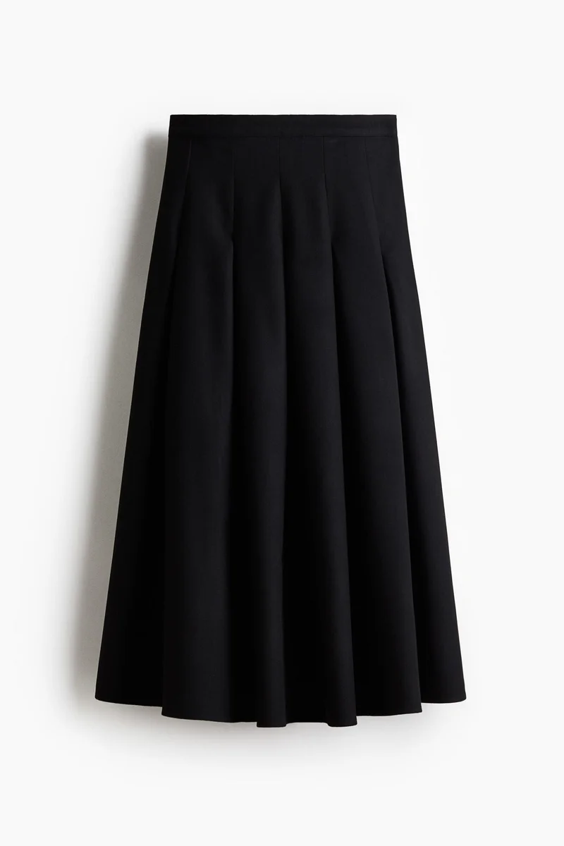 H&M Pleated midi skirt