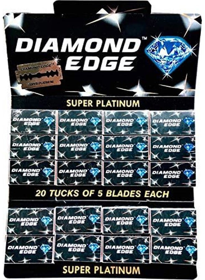 Supermax Super-Max Diamond Edge Double Edge Razor Blades, 100 blades - Image 2