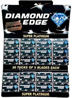 Supermax Super-Max Diamond Edge Double Edge Razor Blades, 100 blades  - Image 1