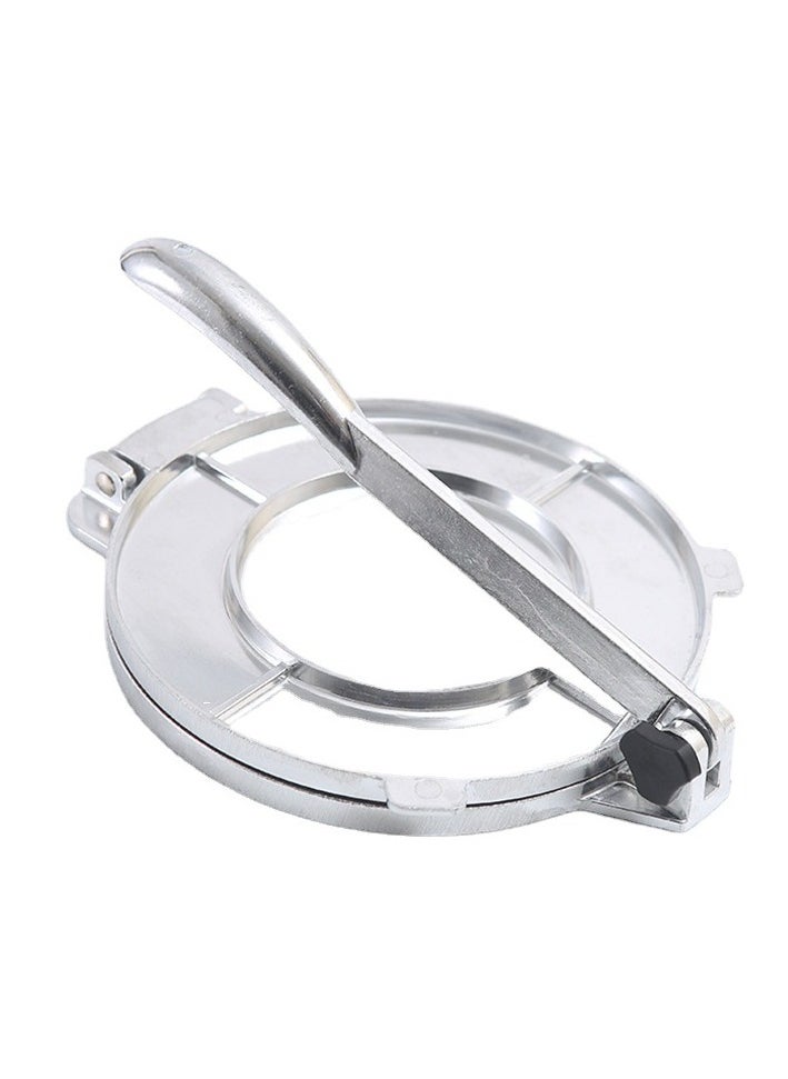 Tortilla Press Tortilla Press Aluminum Alloy Silver Diy Tortilla Press Maker Aluminum Alloy Foldable Dough Pastry Press Tool Kitchen Utensils Bakeware  - Image 1