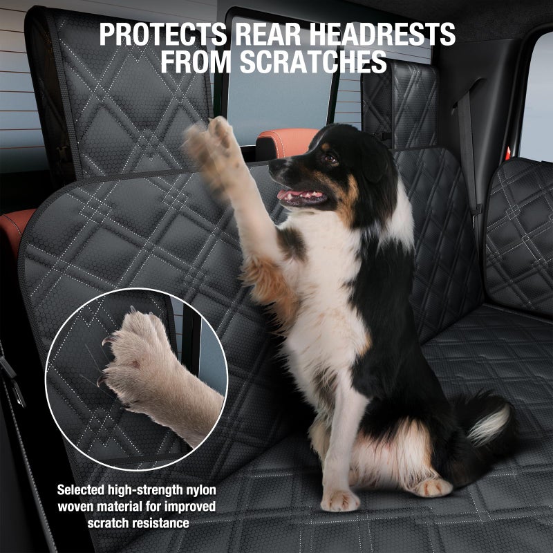 Surfcabin Truck Back Seat Extender for Dogs â€“ Waterproof Full Size Pickup Pet Seat Cover with Door Protection, Hard Bottom Holds 420 lbs Dog Hammock for F150, RAM 1500 & More - Image 3