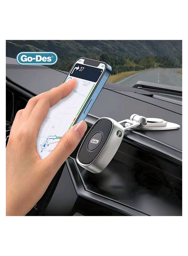 GO-DES Folding Magnetic Holder Solid Upgrade Cable Line Storage 360 Rotation Strong Magnetic - Image 2