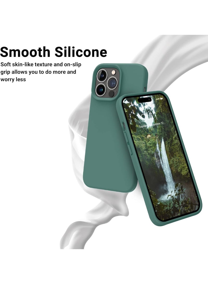 Liquid Silicone Case for iP 16 Pro Max – Soft Touch, Shockproof, Anti-Scratch Protective Phone Cover with Microfiber Lining – Full-Body Protection - Image 3