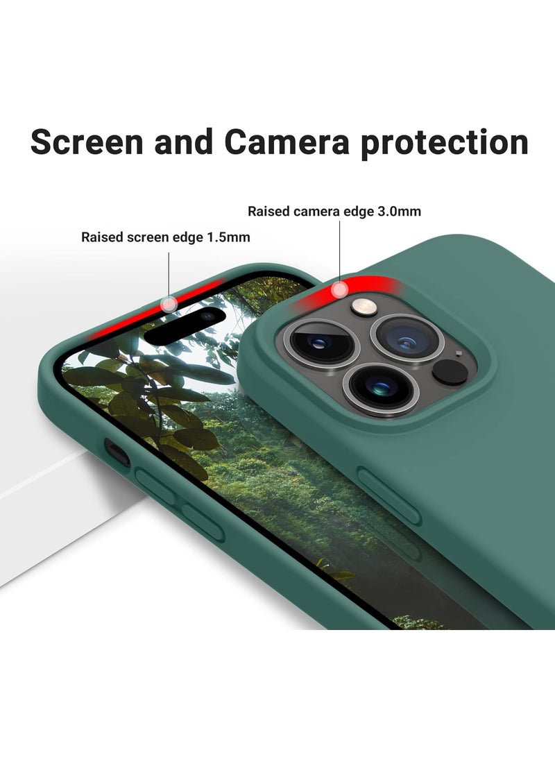 Liquid Silicone Case for iP 16 Pro Max – Soft Touch, Shockproof, Anti-Scratch Protective Phone Cover with Microfiber Lining – Full-Body Protection - Image 4