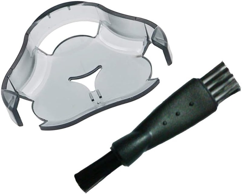 Shaver Head Protection Cap Guard and Cleaning Brush for Philips Norelco Electric Razor RQ1200 RQ1100 RQ10 Series RQ1050 RQ1060 RQ1075 RQ1085 RQ1090 RQ1150 RQ1250 TQ1260