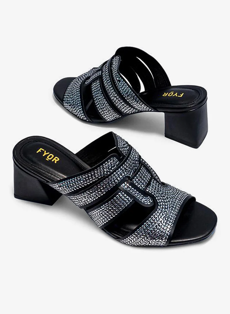 Fyor  Sequins Mule Sandal BVL 023 for Women | Best Price UAE