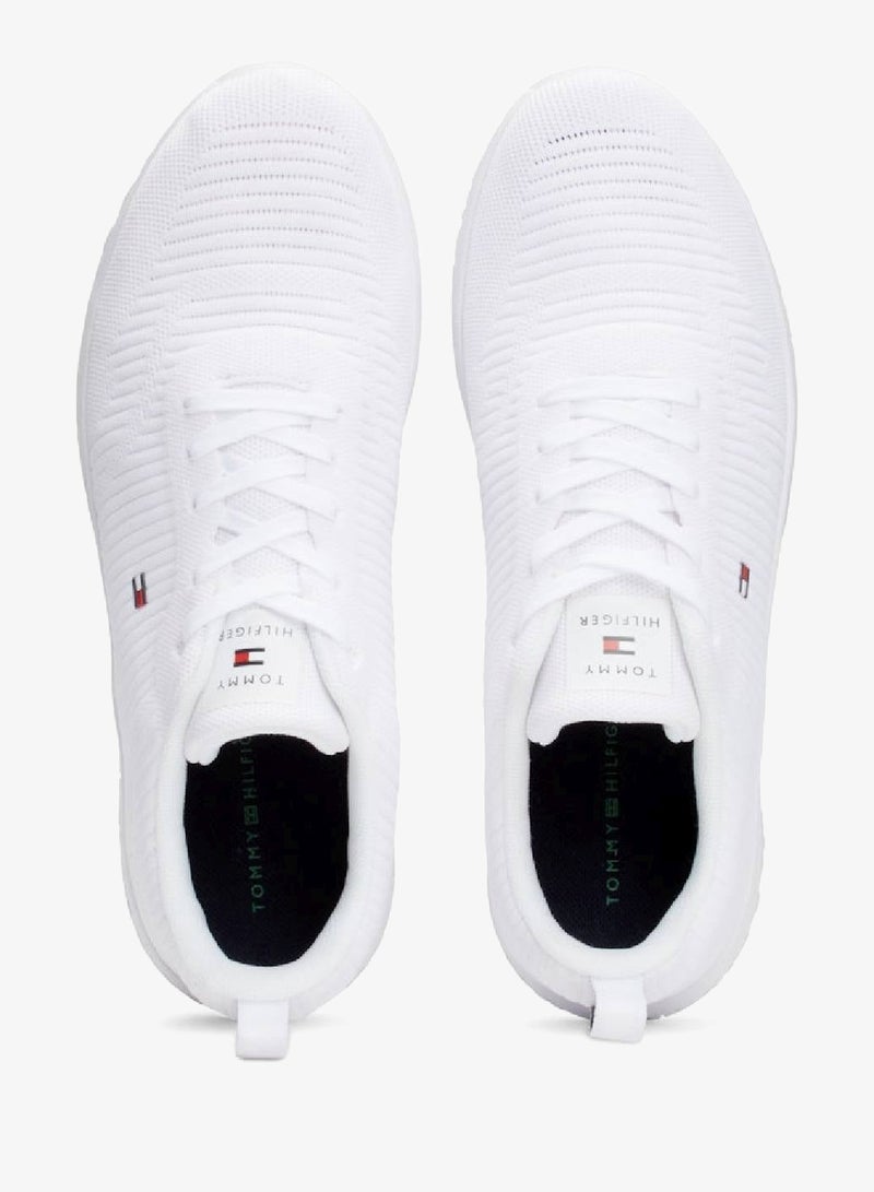 TOMMY HILFIGER Signature Knitted Sneakers - Image 3