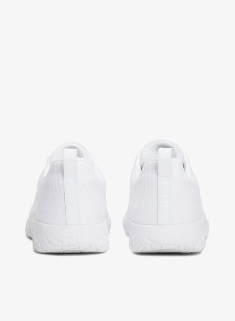 Tommy Hilfiger White Signature Knitted Sneakers for Men | Best Price UAE