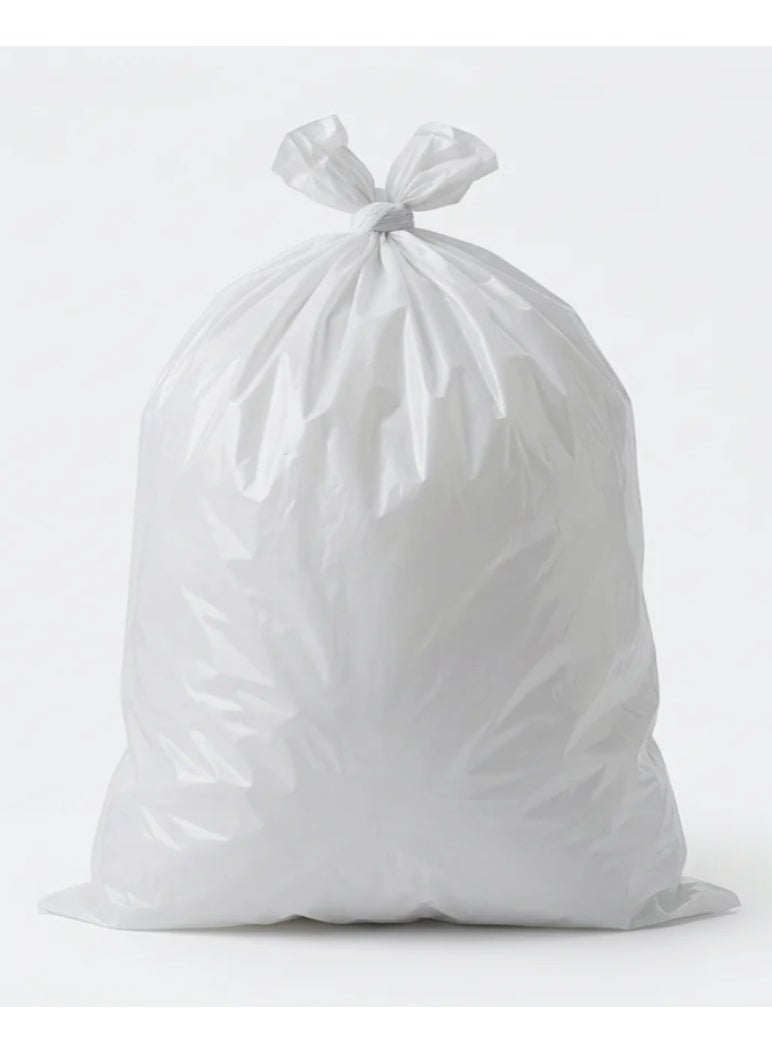 AKDC Garbage Bags, 5 Gallon, 46 × 52 cm, White, 30 Bags per Roll (XX Small) – Pack of 3 - Image 2