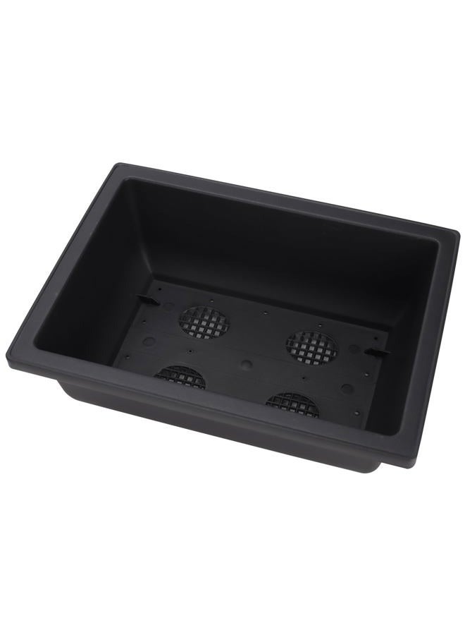 MANCHAP 3 Pack 11 Inch Large Plastic Bonsai Training Pots, Rectangular Bonsai Pot with Drainage Tray, Plant Flower Growing Bonsai Tree Planter for Garden, Yard, Home - Image 4