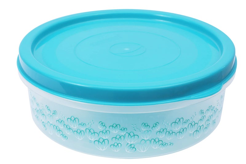 GALOOF 3 Pcs Airtight Kitchen Storage Container Roti Chapati Box Papad Dabba (4000 ml, 2500 ml, 1300 ml) (Blue) - Image 3
