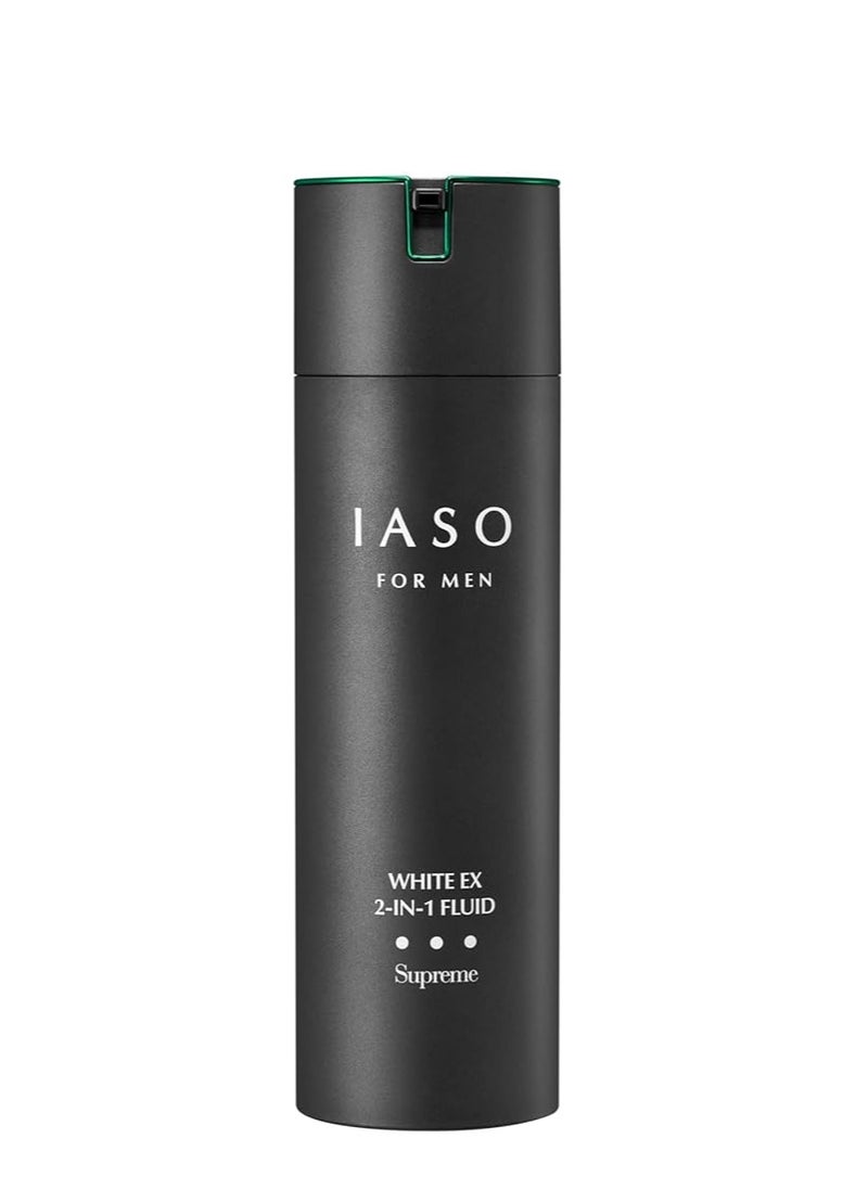 iaso IASO For Men White EX 2-IN-1 Fluid Supreme | Premium After Shave and Moisturizer, Wrinkle Reducing, Skin Reconditioning, Korean Men Care, 5.07 oz  - Image 1